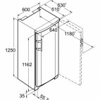 GNP1913 Congelatore Liebherr verticale 60cm. A++149L. no-frost