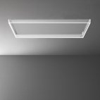 ALBA Cappa Falmec soffitto 120cm. bianco cornice vetro