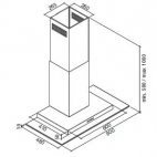 EXPLOIT TOP Cappa Falmec parete 90cm. inox fasteel 800 mc.