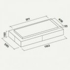 VEGA Cappa Falmec soffitto 115cm. inox 600mc.