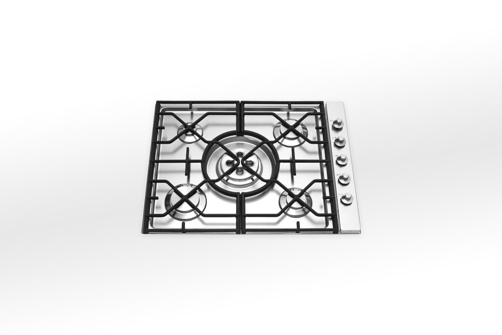 5674/4GTC-CL Alpes-Inox 74cm hob 5 burners cast iron grills