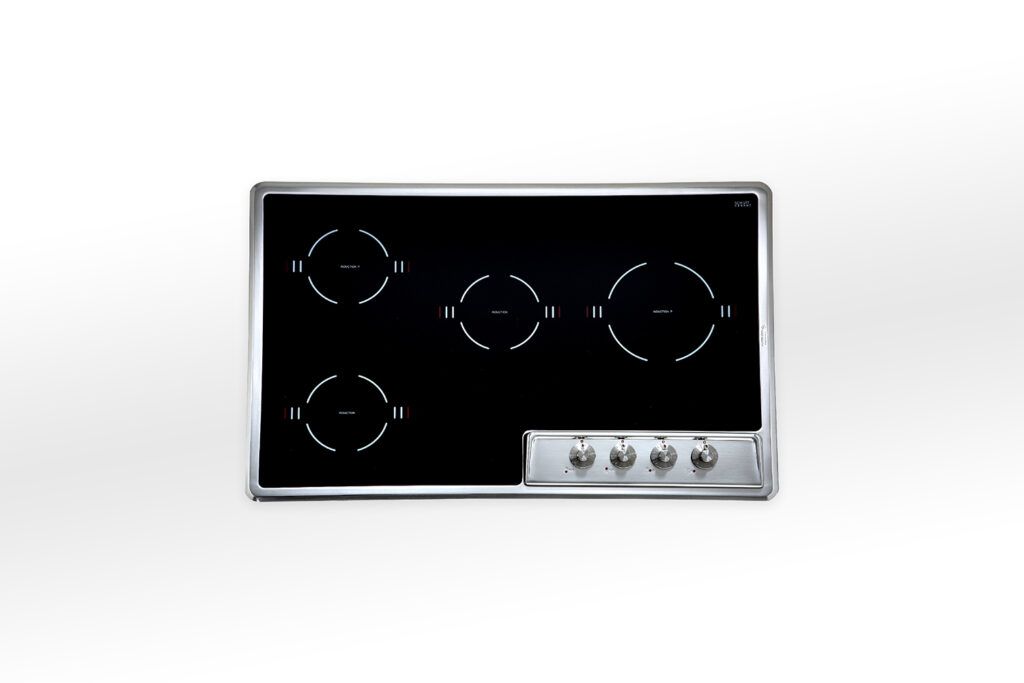 F 579/4EI Alpes Inox Stainless steel induction hob 4 cooking zones