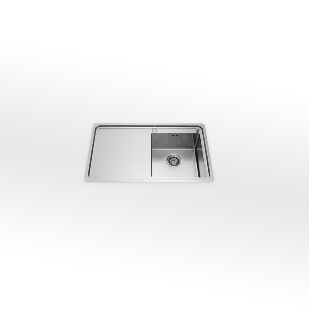 LFPS 587/1SL1V AlpesInox Built-in sink 87x51cm 1 bowl with drainer base 45