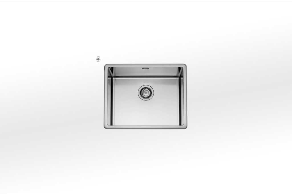 VFR 455 AlpesInox Built-in bathtub 55x45cm stainless steel base 60