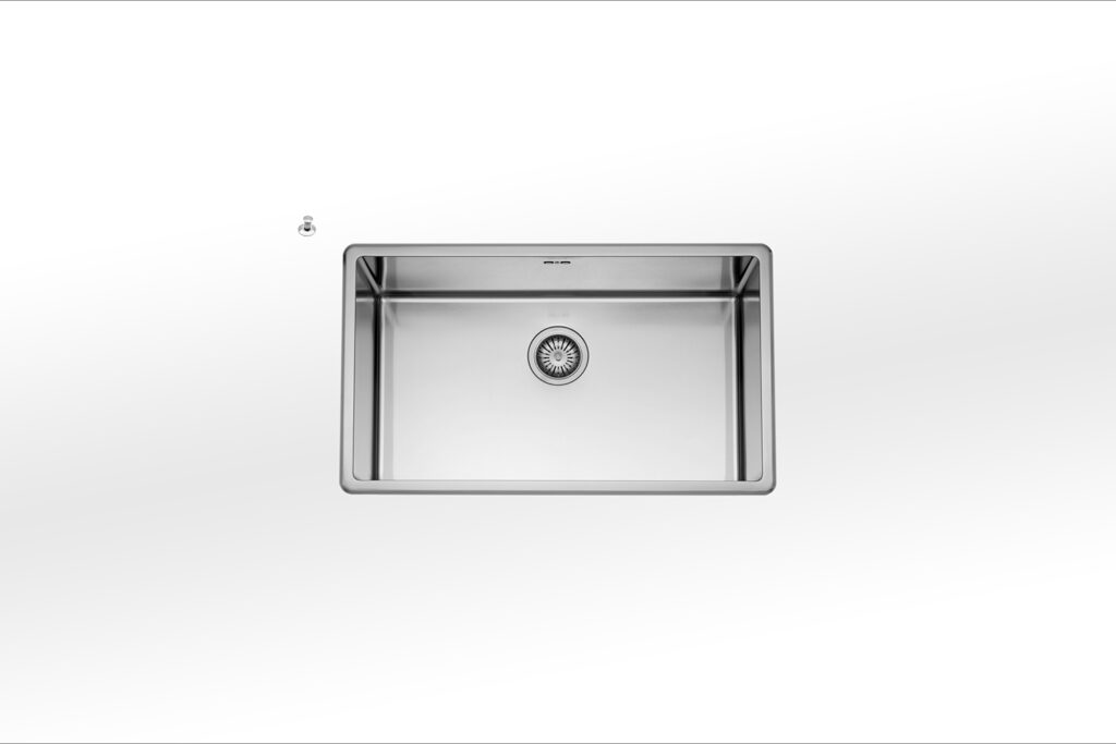 VFR 475 AlpesInox Built-in bathtub 76x45 in stainless steel base 80
