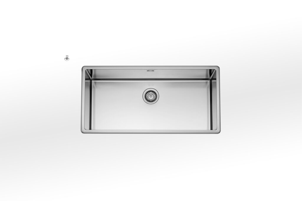 VFR485 AlpesInox Built-in bathtub 86x45 stainless steel base 90
