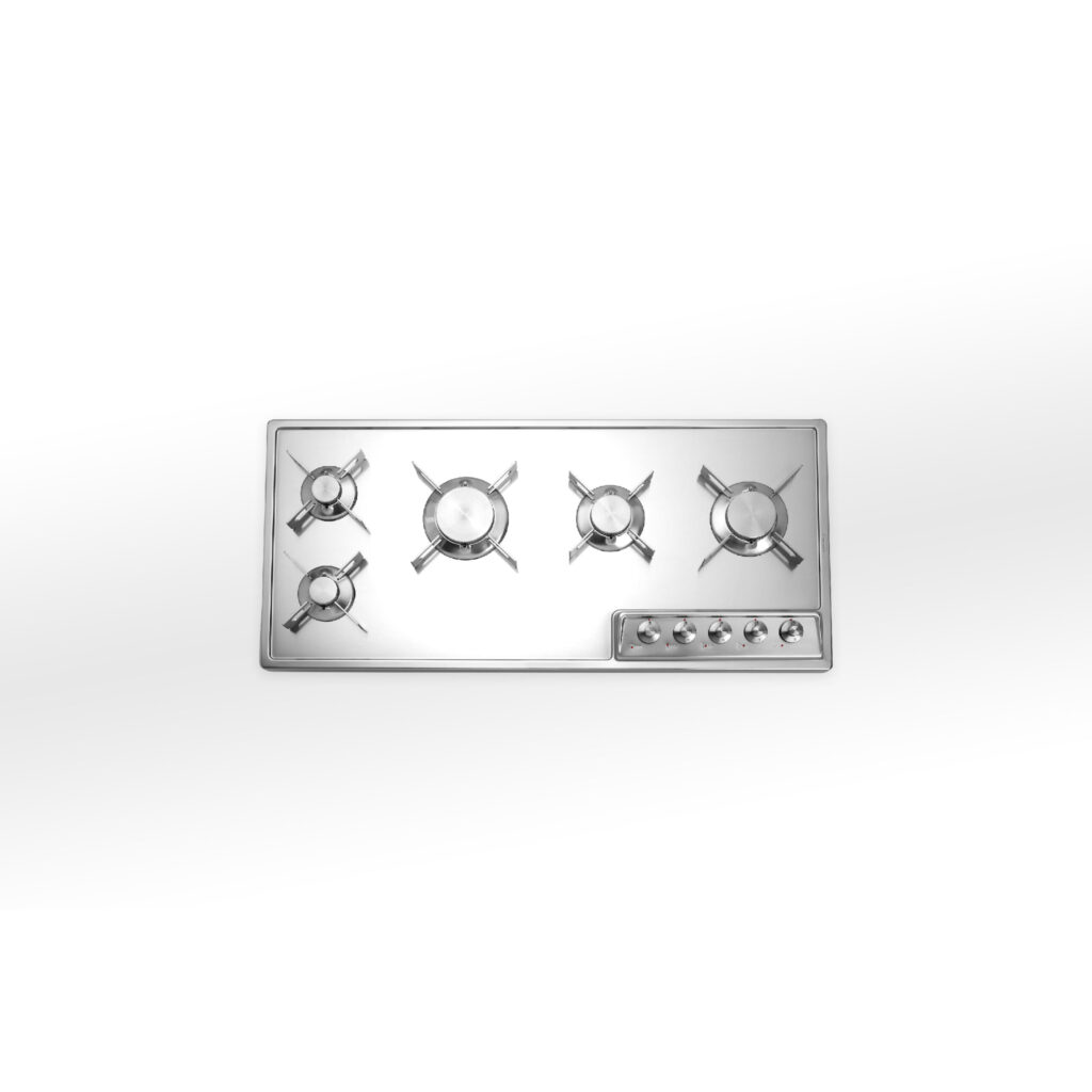 A 498/5G Alpes Inox 5 burner countertop gas hob