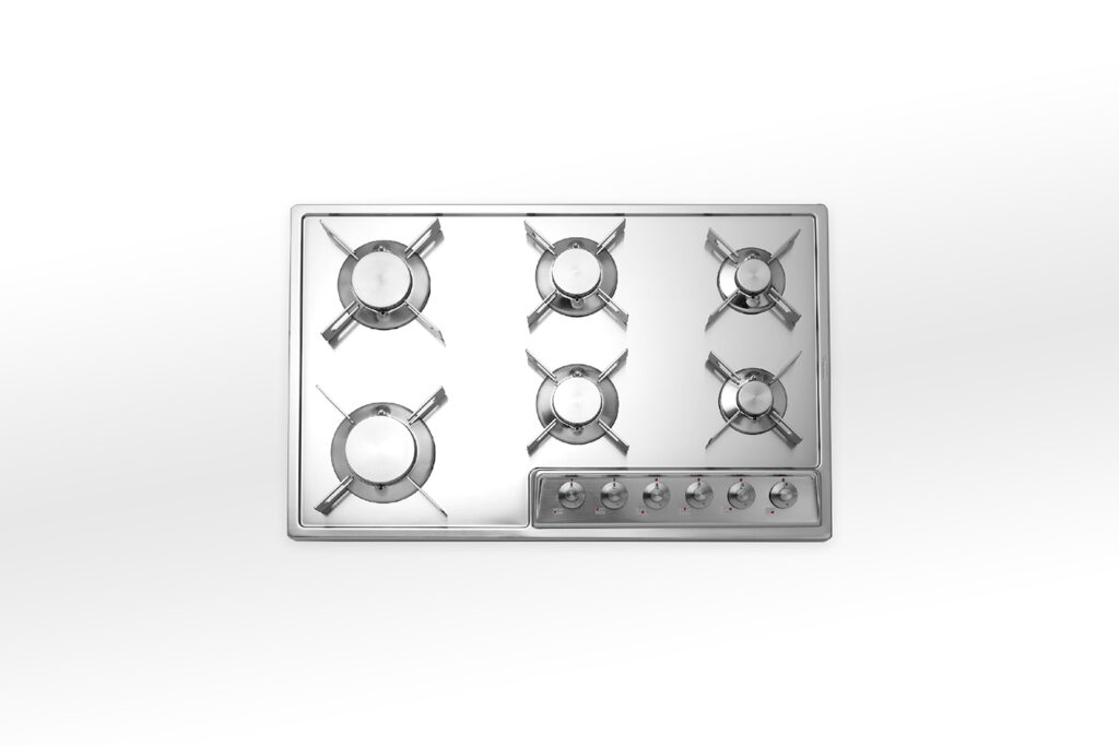 A578/6G Alpes Inox 6 burner countertop gas hob