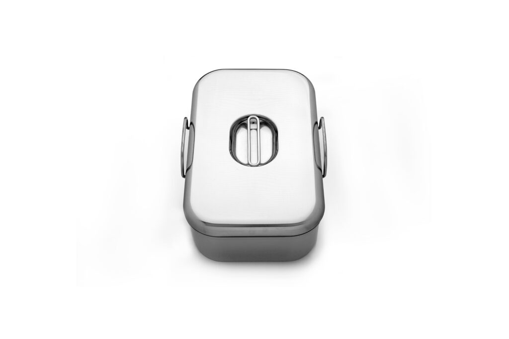 B/TB Alpes Inox Low pan with triple bottom complete with lid