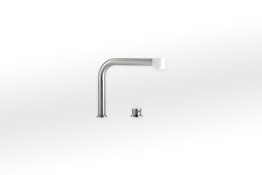 MCR 25+CRL Alpes Inox mixer with adjustable and extractable spout