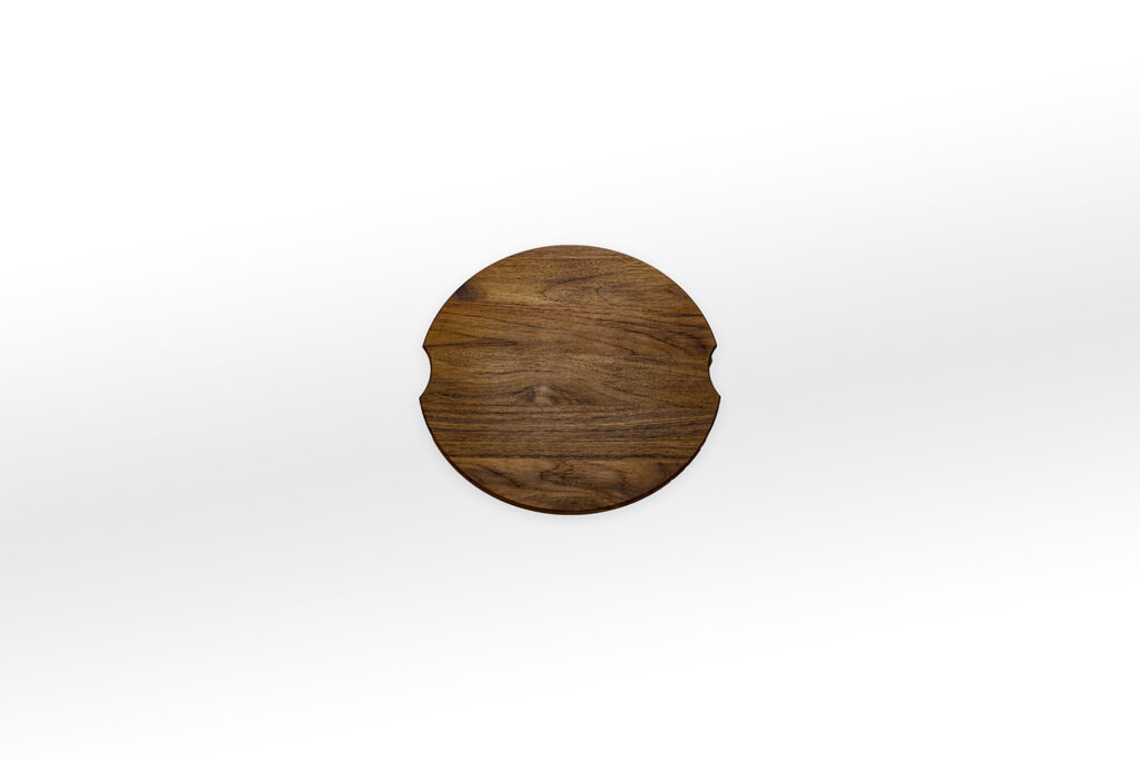 TL Ø 36 Alpes Inox Round cutting board Ø 36 cm, in teak wood
