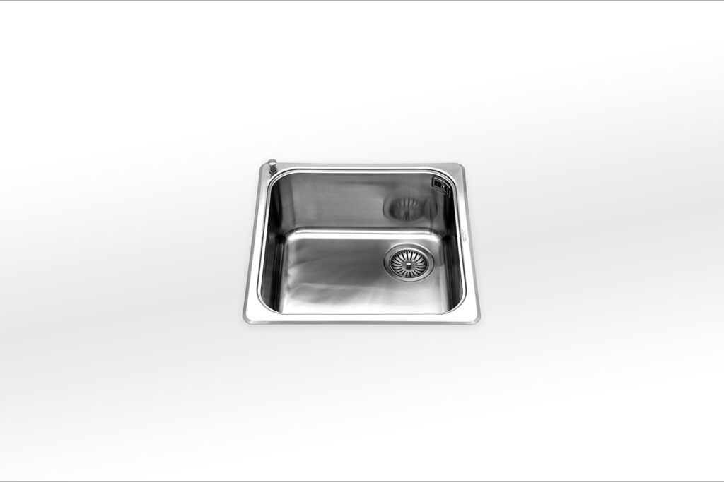 VF 446-D | VF 446-S Alpes Inox Built-in bowl - 46x46 cm. Right or left version