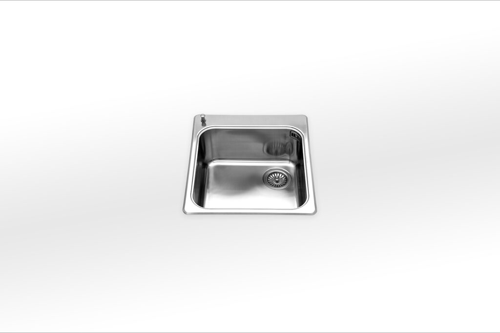 VF 546-D | VF 546-S Alpes Inox built-in bowl – 51×46 cm. Right or left version