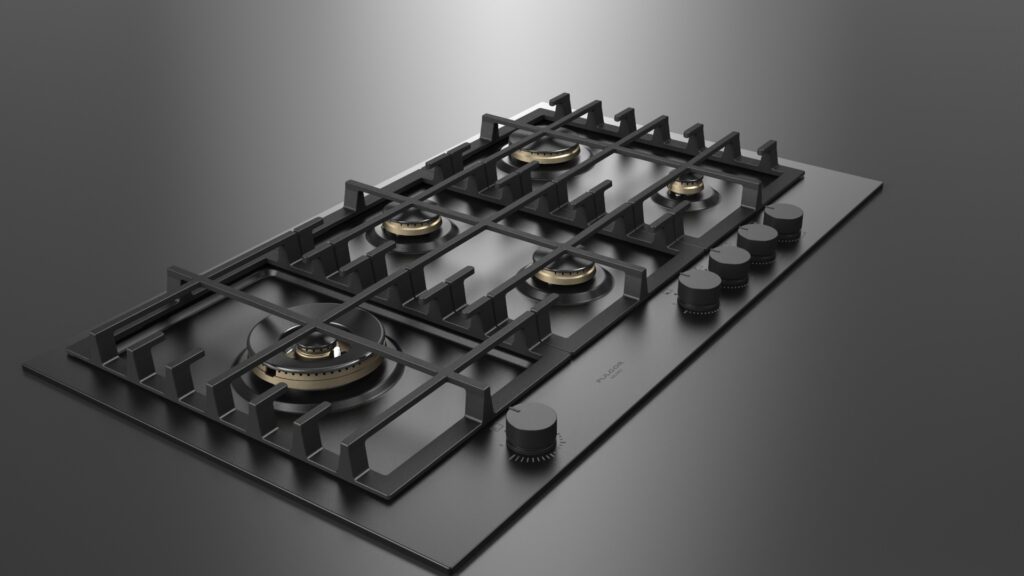 Fulgor Piano Cottura Gas 90 Nero - immagine 2