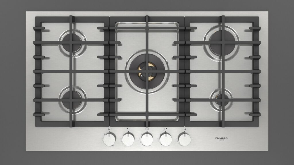 Fulgor Piano Cottura Gas 90 Acciaio Inox