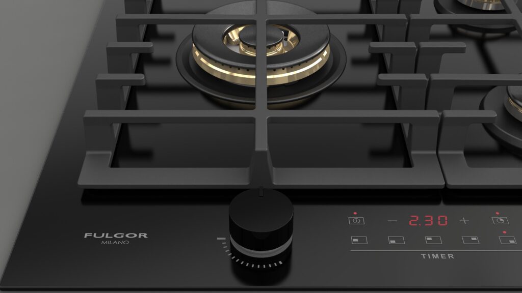 Fulgor Piano Cottura Gas 75 Nero - immagine 12