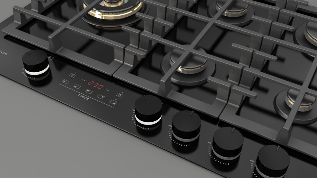 Fulgor Piano Cottura Gas 75 Nero - immagine 14