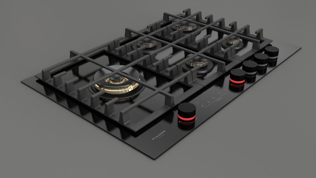 Fulgor Piano Cottura Gas 75 Nero