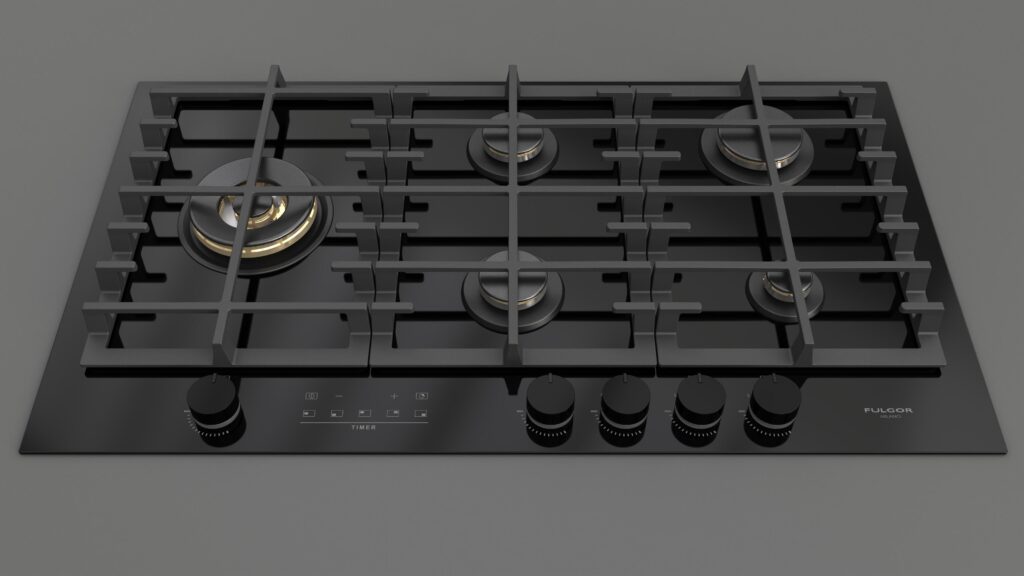 Fulgor Pianno Cottura Gas 90 Nero - immagine 13