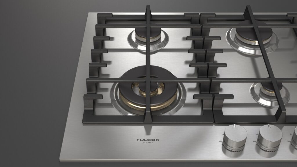 Fulgor Gas Hob 60 Stainless Steel - Image 10