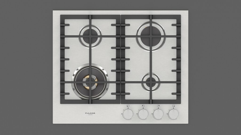 Fulgor Gas Hob 60 Stainless Steel - Image 12