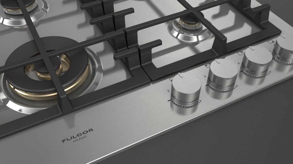 Fulgor Gas Hob 60 Stainless Steel - Image 13