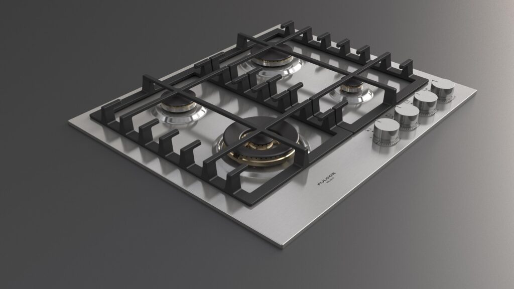 Fulgor Gas Hob 60 Stainless Steel - Image 8