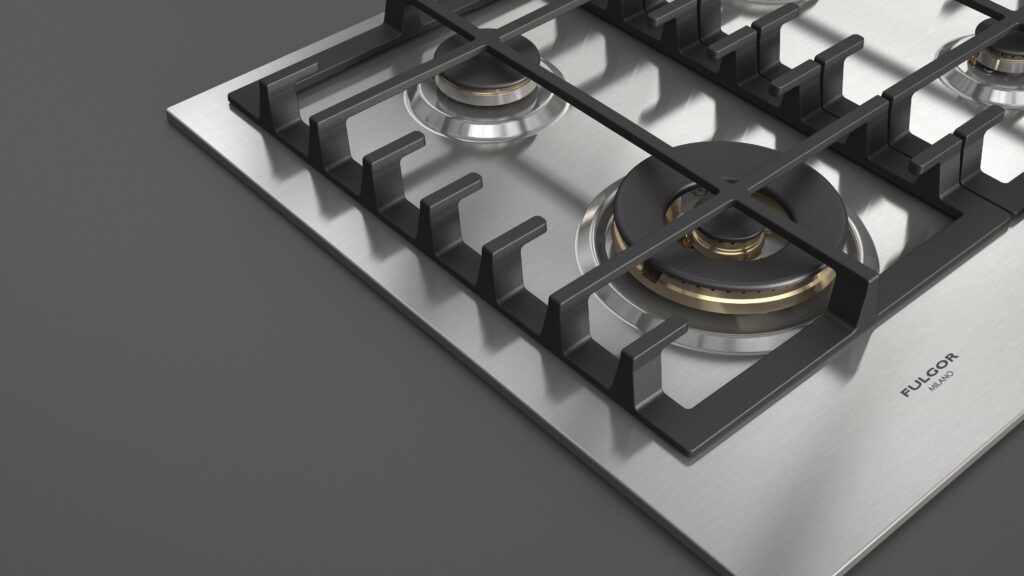 Fulgor Gas Hob 60 Stainless Steel - Image 9