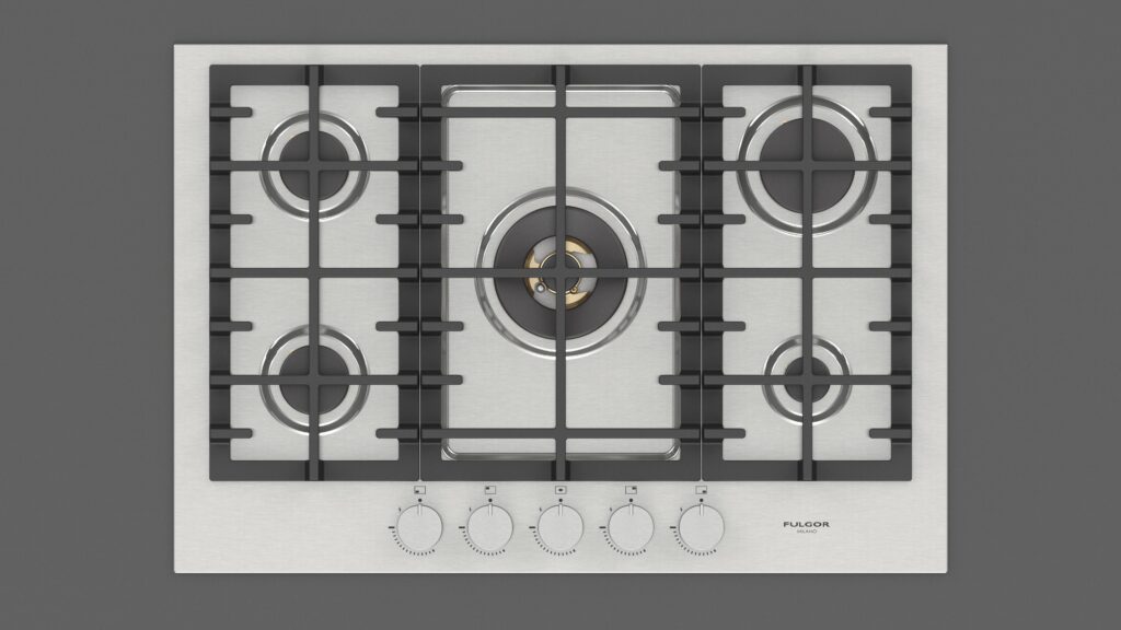 Fulgor Gas Hob 75 Stainless Steel - immagine 10