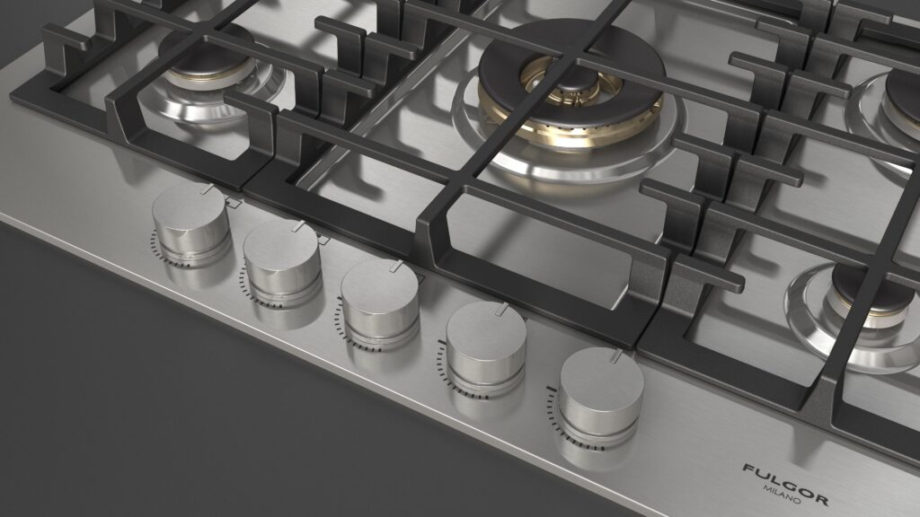 Fulgor Gas Hob 75 Stainless Steel - immagine 4