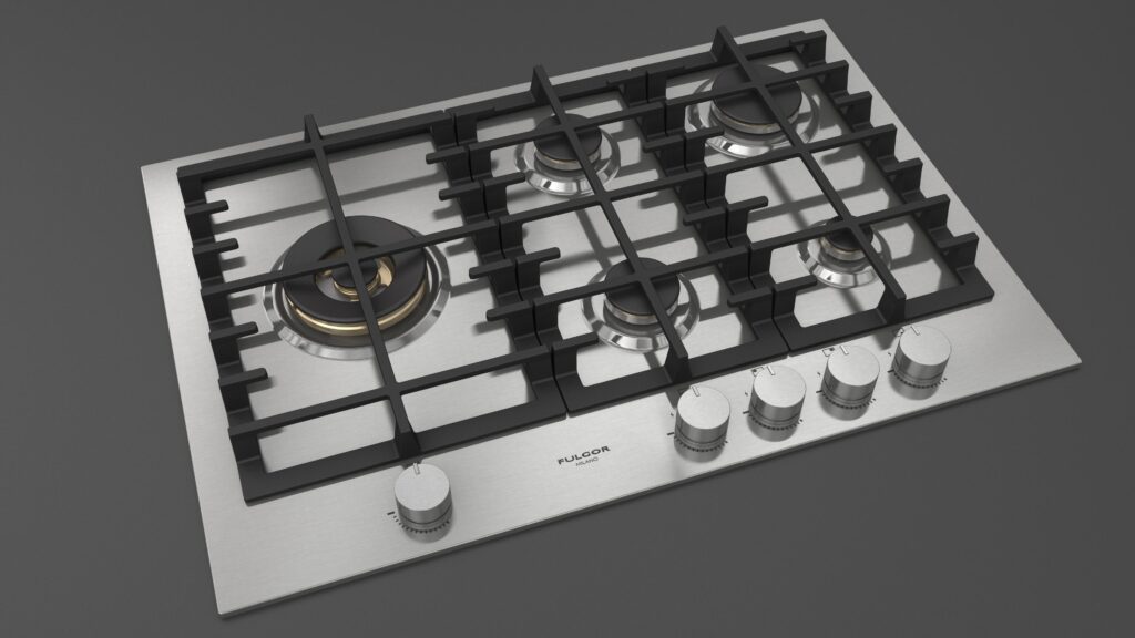 Fulgor Piano Cottura Gas 75 Acciaio Inox - immagine 2