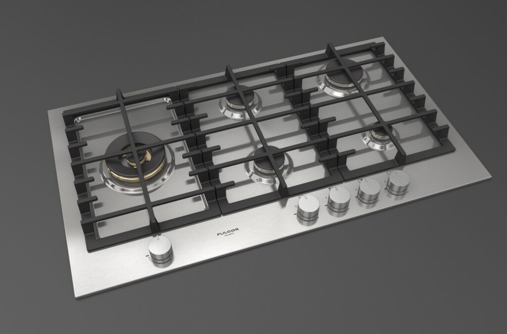 Fulgor Gas Hob 90 Stainless Steel - immagine 2