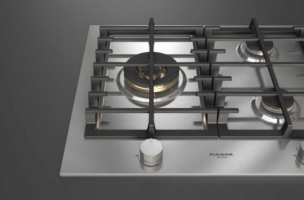 Fulgor Gas Hob 90 Stainless Steel - immagine 3