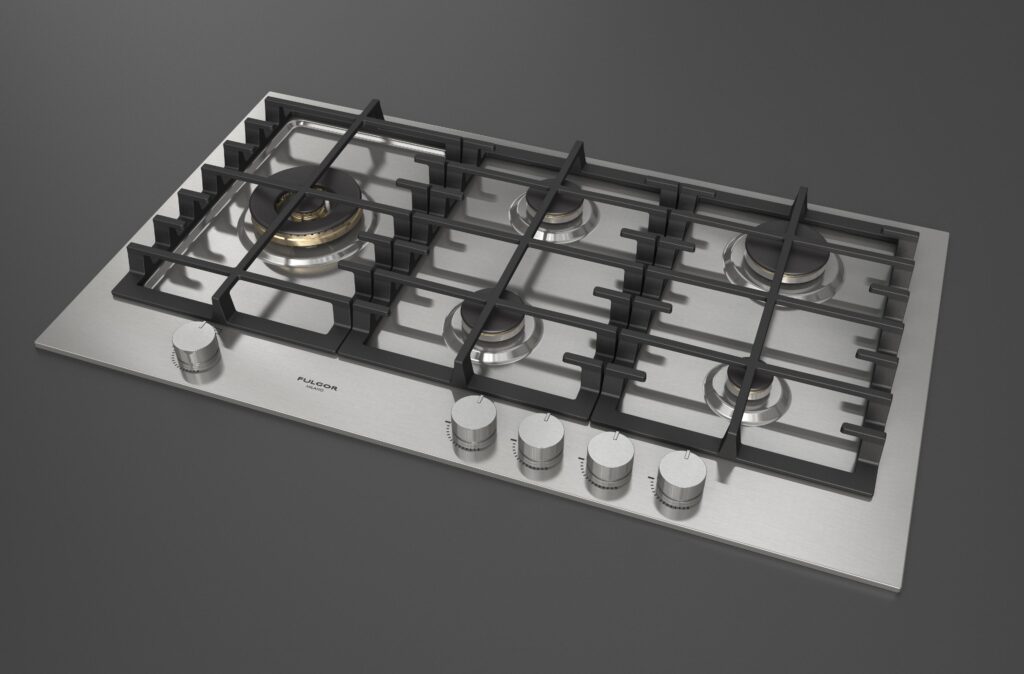 Fulgor Gas Hob 90 Stainless Steel - immagine 7