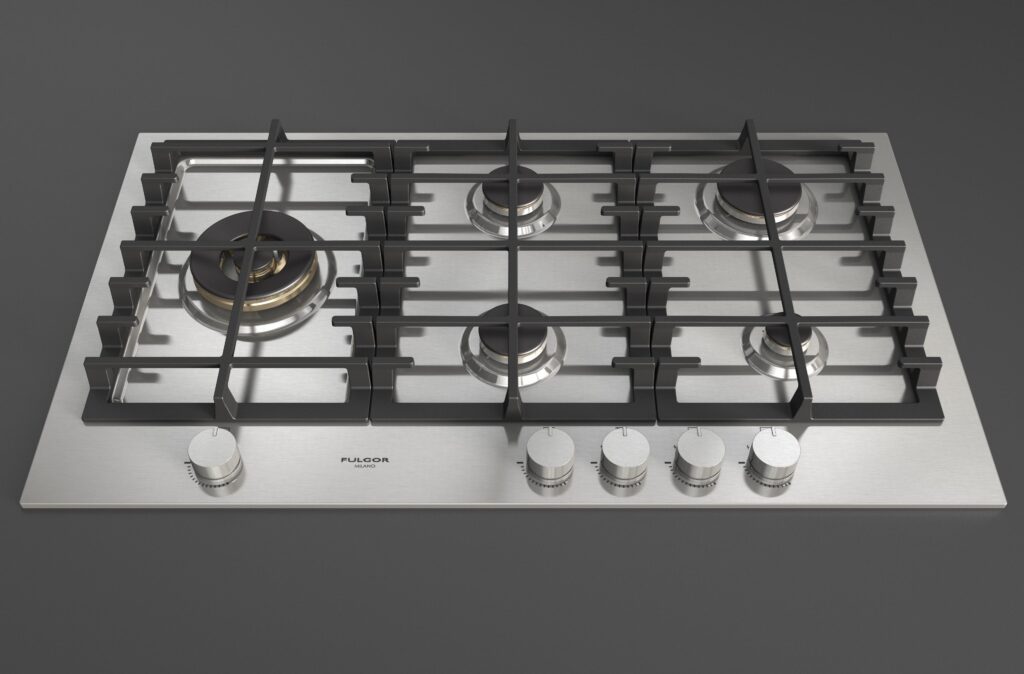 Fulgor Gas Hob 90 Stainless Steel