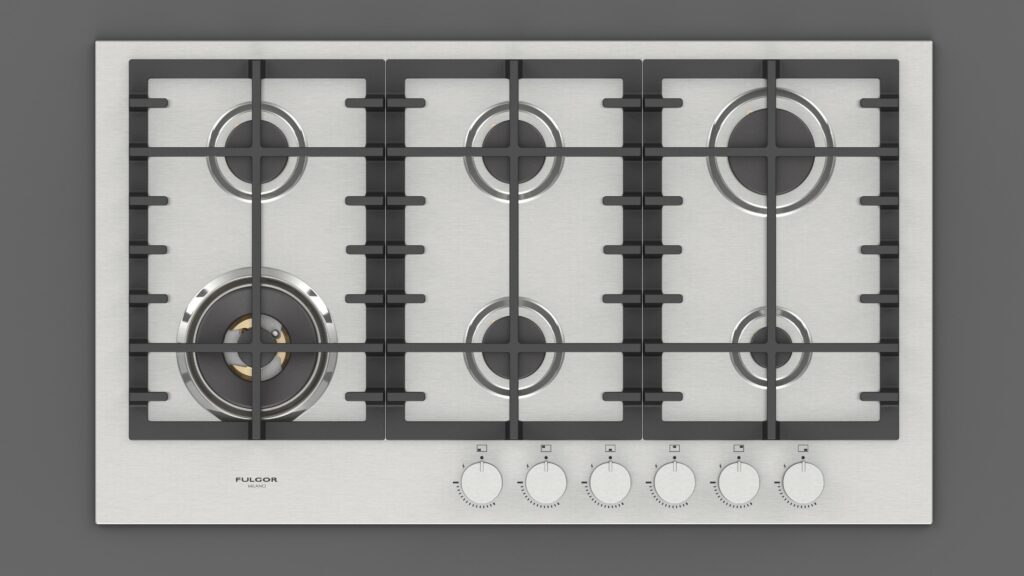 Fulgor Piano Cottura Gas 90 Acciaio Inox - immagine 11