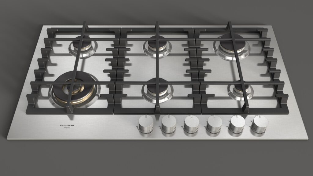 Fulgor Piano Cottura Gas 90 Acciaio Inox - immagine 6
