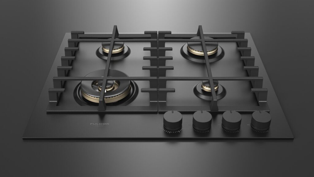 Fulgor Gas Hob 60 Black - Image 7