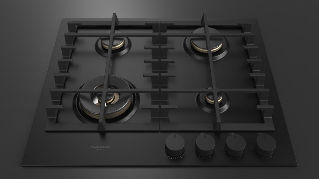 Fulgor Gas Hob 60 Black - Image 8