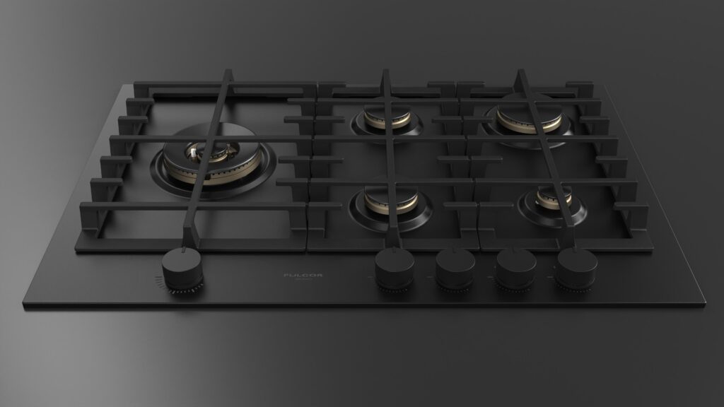 Fulgor Piano Cottura Gas 75 Nero - immagine 3