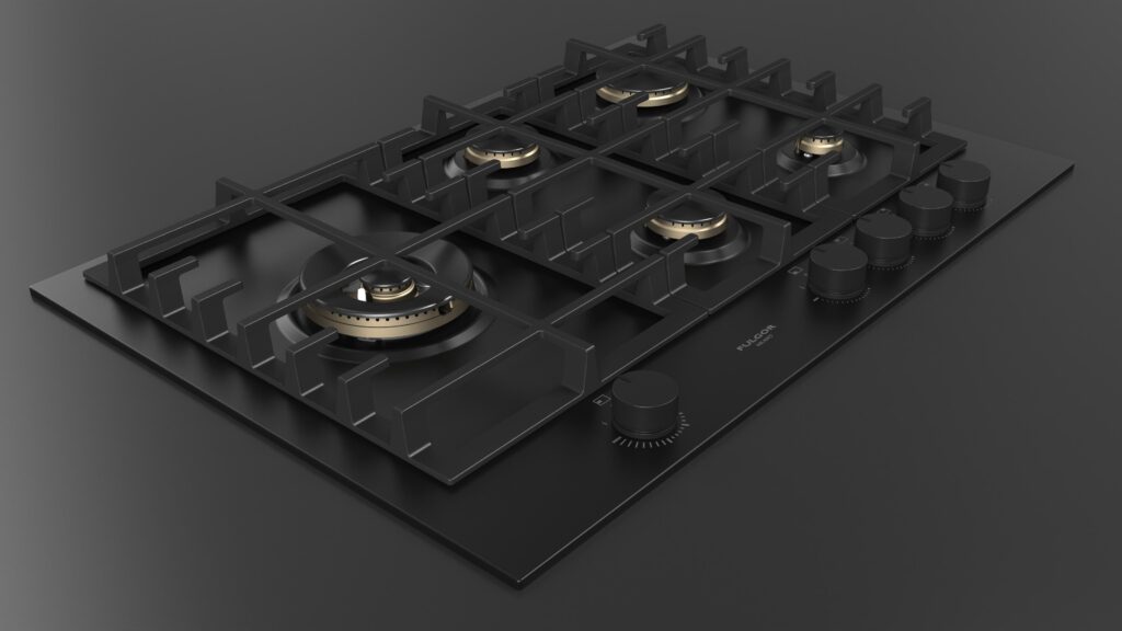 Fulgor Piano Cottura Gas 75 Nero - immagine 6