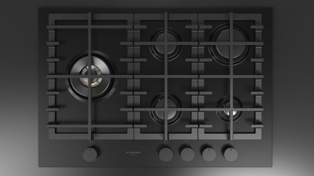 Fulgor Piano Cottura Gas 75 Nero - immagine 10