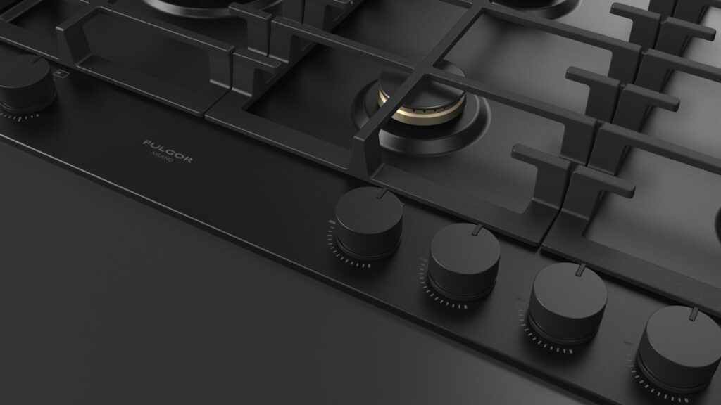 Fulgor Piano Cottura Gas 90 Nero - immagine 2
