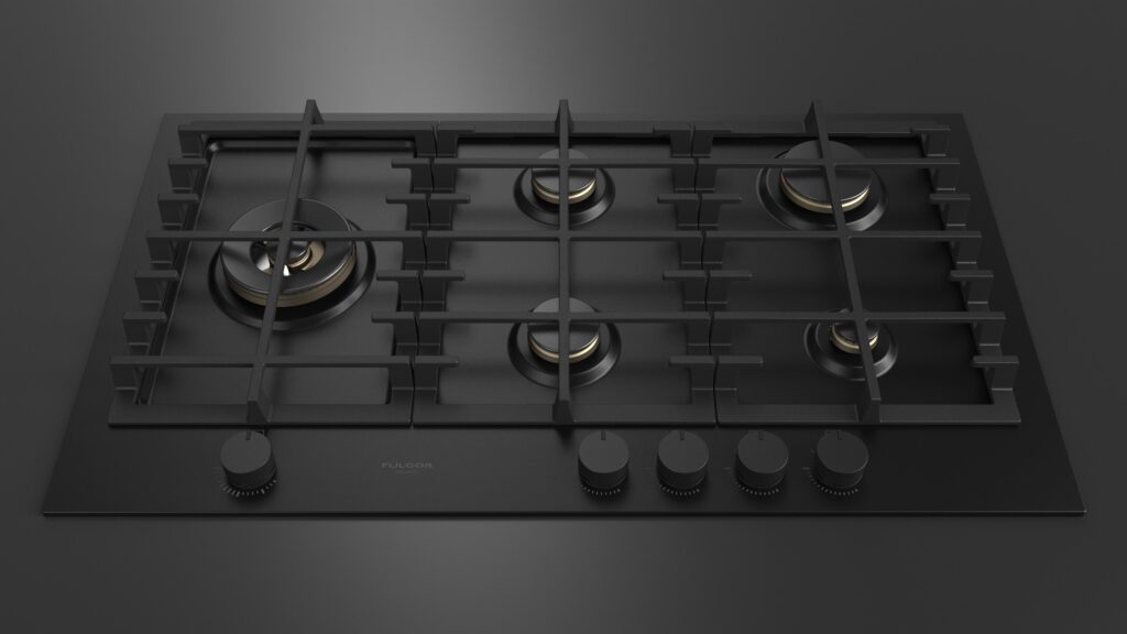 Fulgor Piano Cottura Gas 90 Nero - immagine 4