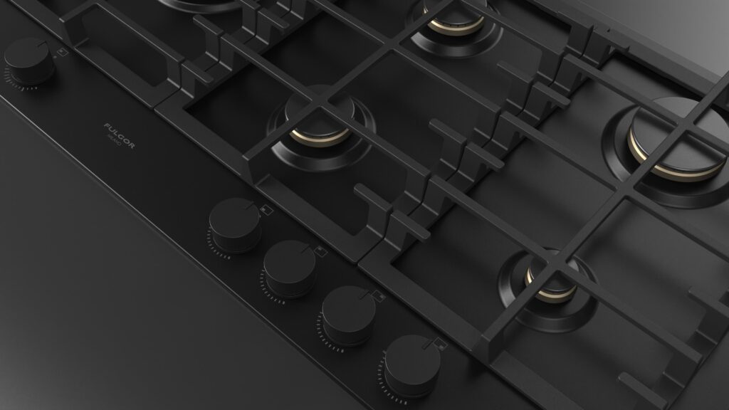 Fulgor Piano Cottura Gas 90 Nero - immagine 5
