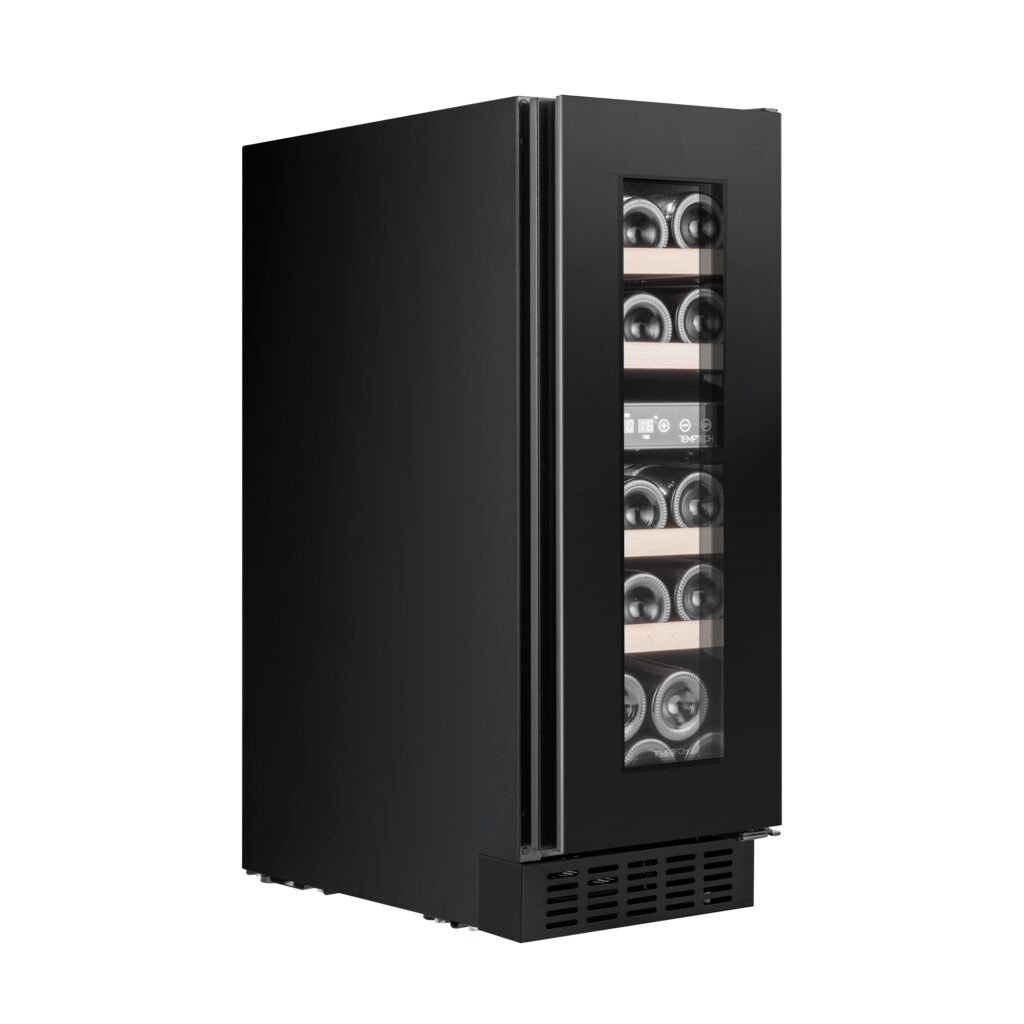 Temptech cantina serie Oslo nera sottotop base 30cm - OX30DRB - immagine 2
