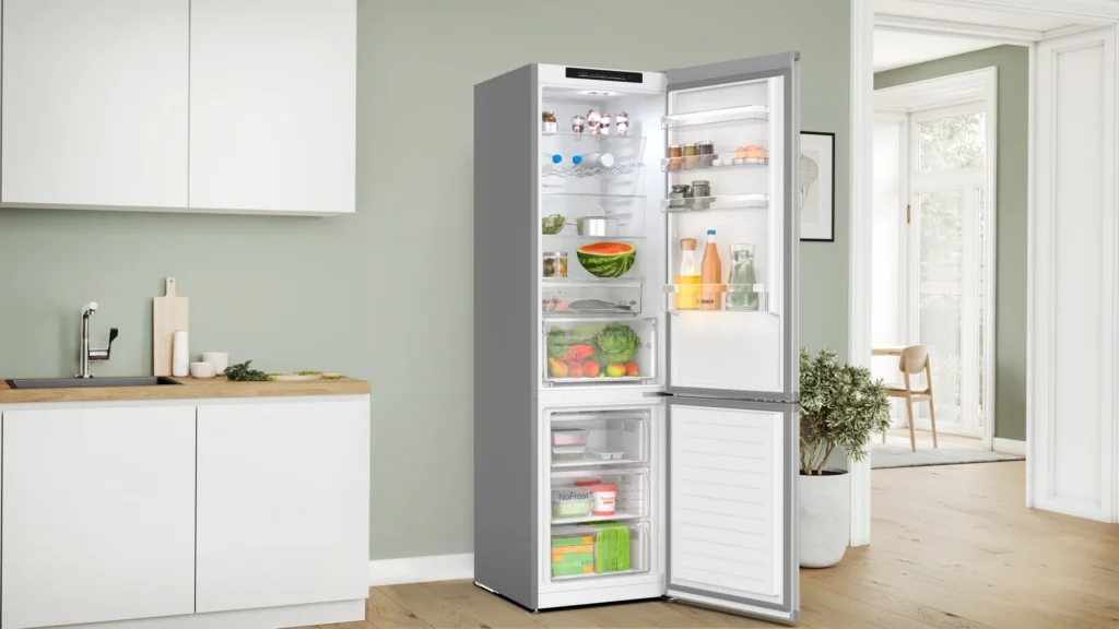 Frigorifero Bosch Serie 4 Frigo combinato a libera installazione 203x60 cm Metal look, Total No Frost - KGN392LCF - immagine 16