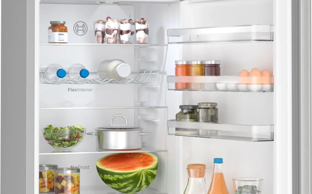 Frigorifero Bosch Serie 6 Frigo combinato da libera installazione 203 x 60 cm Acciaio spazzolato anti-impronta, Total No Frost - KGN39AIAT - immagine 11
