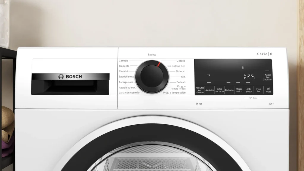 Bosch Asciugatrice a pompa di calore 9 kg Serie 6 - WQG24108IT - Image 3