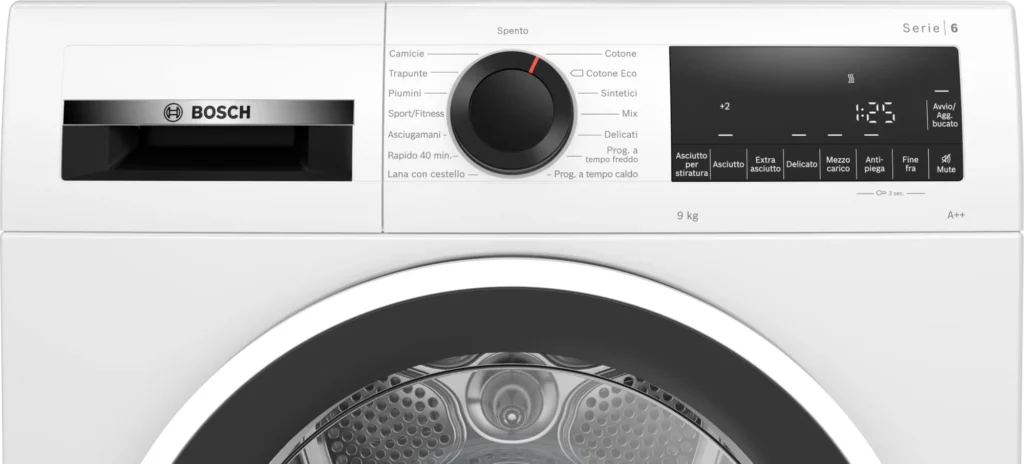 Bosch Asciugatrice a pompa di calore 9 kg Serie 6 - WQG24108IT - Image 2